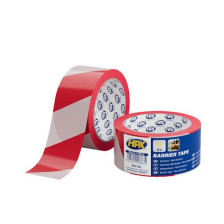 Лента безопасности барьерная HPX Barrier Tape 50мм х 100м бело-красная