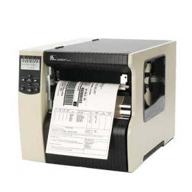 Принтер етикеток Zebra 220Xi4; 203dpi, Euro/UK cord, Swiss 721 font, Serial, Parallel, USB, Int 10/100, Bifold Media Door