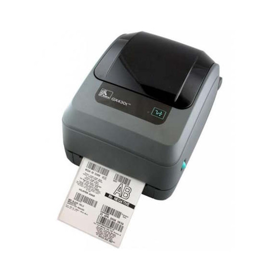 Принтер етикеток Zebra GX430t; 300dpi, EU та UK Cords, EPL2, ZPL II, USB, Serial, Centronics Parallel