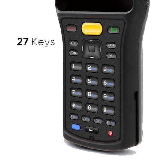 Термінал збору даних Chainway С61 27 Key, Android 13, Octa-core 2.0GHz (3+32), 4 screen, NFC, 4G, WIFI(802.11 a/b/g/n/ac/ax-ready), BT(BLE, class 5.1), GPS - вид 1